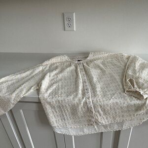 Pilcro Button Front Top